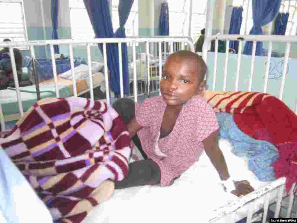 One of the first children to receive corrective surgey at Mpilo Hospital, Bulawayo