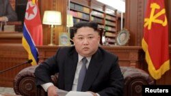 Hãng thông tấn Trung ương Triều Tiên KCNA đăng ảnh Lãnh tụ Kim Jong Un tại Bình Nhưỡng ngày đầu năm dương lịch 1/1/2019.