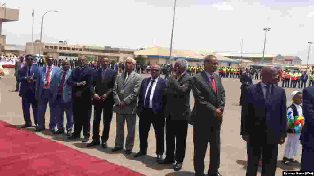 ስነ ስርዓት ኣቀባብላ ገያሾ መንገዲ ኣየር ኢትዮጵያ ናብ ኤርትራ &nbsp;