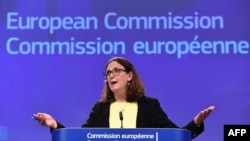 EU ရဲ႕ ကုန္သြယ္ေရးဆိုင္ရာအႀကီးအကဲ Cecilia Malmstrom 