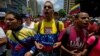 Estudiantes encabezan marcha en Caracas