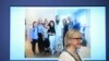 مارگوت والستروم وزیر خارجه سوئد در مقابل عکسی از گروگانها، خبر آزادی آنها را اعلام کرد. 