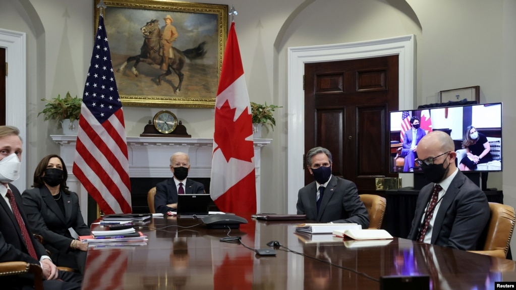 Представители администрации Байдена участвуют в видеопереговорах с руководством Канады, Белый дом, 23 февраля 2021 года