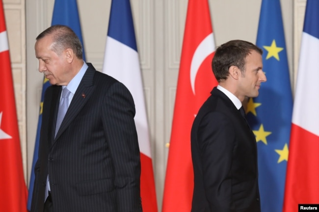 (ARŞİV) Cumhurbaşkanı Erdoğan ve Fransa Cumhurbaşkanı Macron
