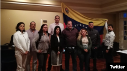 El canciller costarricense Manuel Ventura dijo a la prensa que se reunió con la embajadora María Faría, el jueves 21 de febrero de 2019.