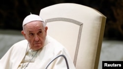 罗马天主教宗方济各在梵蒂冈 （2021年9月1日）