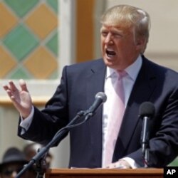 Donald Trump during a speech (File Photo)