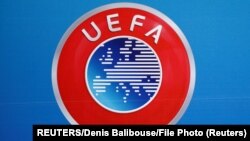 Amblem Evropske fudbalske unije (Foto: REUTERS/Denis Balibouse)