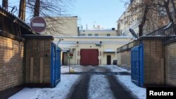 An entrance of the Lefortovo prison, in Moscow, Russia, Nov. 30, 2018.