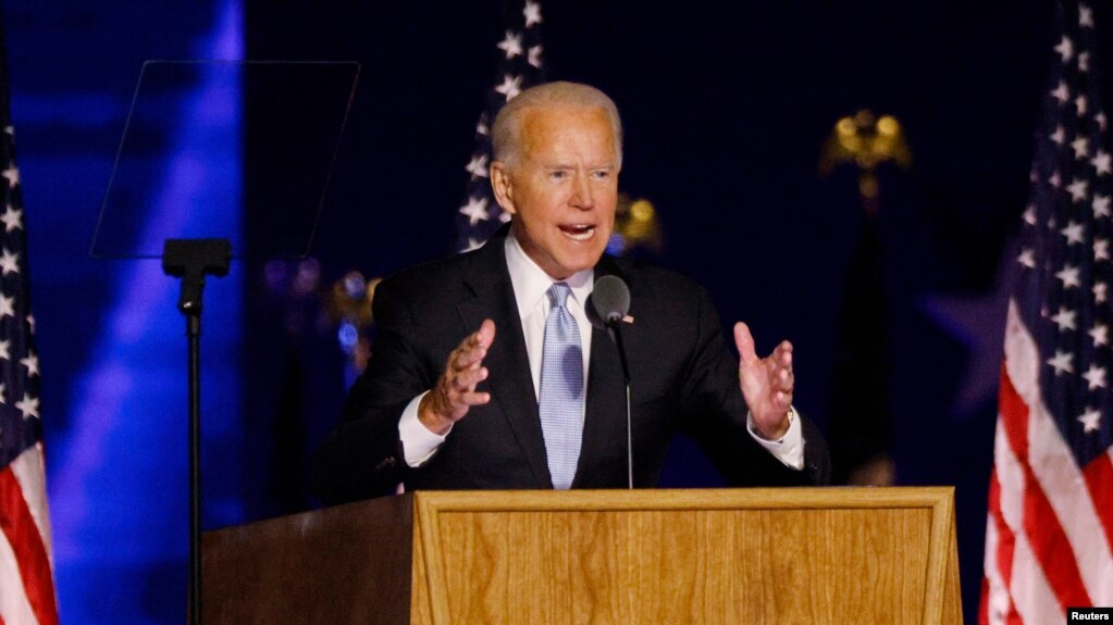 Democratic 2020 U.S. presidential nominee Joe Biden