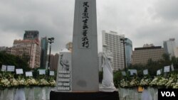 Taman Victoria di Hong Kong sering dipakai untuk melakukan demonstrasi, termasuk saat perayaan Imlek (foto: dok). 