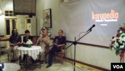 Peluncuran situs Korupedia di Jakarta (13/6).