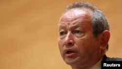 Le milliardaire égyptien Naguib Sawiris, président du groupe Orascom TMT Investments (OTMTI), 2 juin 2010.