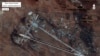عکس ماهواره ای ارتش آمریکا از محل حمله موشکی ایالات متحده در سوریه که از آنجا حملات شیمیایی قبلی صورت گرفته بود. 