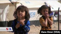 Zarokên ku ji Mûsilê hatine Rojava