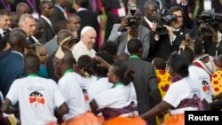 Le pape François à Nairobi, capitale du Kenya, 25 novembre 2015