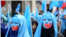 Manifestação de uigures na China. 