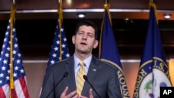 Le président de la Chambre, Paul Ryan, au Capitole à Washington, le 21 juin 2018.