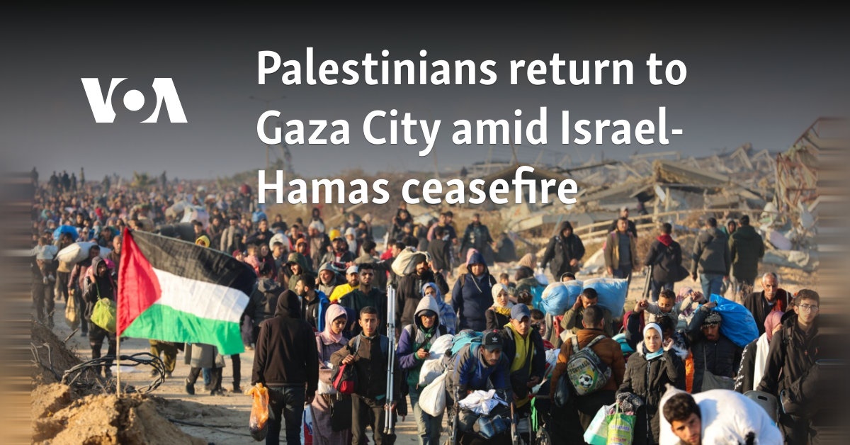 Palestinians return to Gaza City amid Israel-Hamas ceasefire