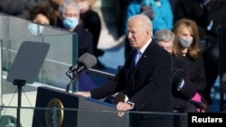 အမေရိကန်သမ္မတသစ် Joe Biden မိန့်ခွန်းပြော
