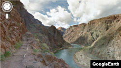 Grand Canyon via Google Street View