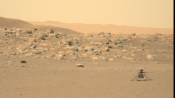 This file photo, captured by NASA's Perseverance rover, shows the Ingenuity helicopter on the surface of Mars. The image was received on June 15, 2021. (Credit: NASA/JPL-Caltech/ASU)