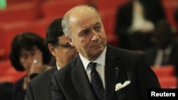 France's Foreign Minister Laurent Fabius is seen before an extraordinary summit of West African regional bloc ECOWAS on the crisis in Mali and Guinea Bissau, at a hotel in Abidjan January 19, 2013. 