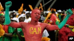 Des supporters du Burkina Faso lors de la CAN, Gabon, le 1er février 2017.