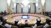 阿富汗塔利班代表团在莫斯科出席由俄罗斯主导的阿富汗问题国际会议。（2021年10月20日）