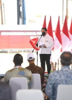 Menteri BUMN Erick Thohir mengatakan pendapatan PT Freeport Indonesia naik 100 persen dari tahun lalu. (Biro Setpres)