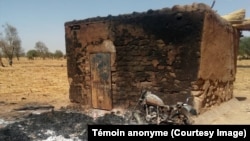 Des campements Peulh détruits par les Koglweogo dans le Centre-Nord du Burkina, 3 janvier 2019.
