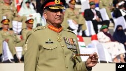 Pakistani Army Chief Gen. Qamar Javed Bajwa, seen in this Nov. 2016 photo, told Afghan President Ashraf Ghani on Sunday that his troops have eliminated "all safe havens” of terrorists on Pakistani soil.