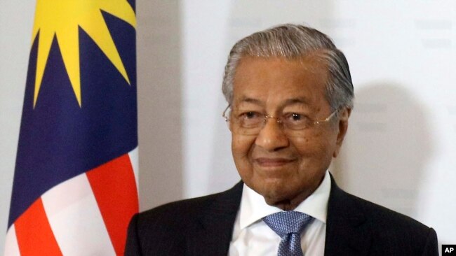 马来西亚总理马哈蒂尔（2019年1月27日美联社）