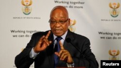 South Africa President Jacob Zuma in Pretoria, (File photo).