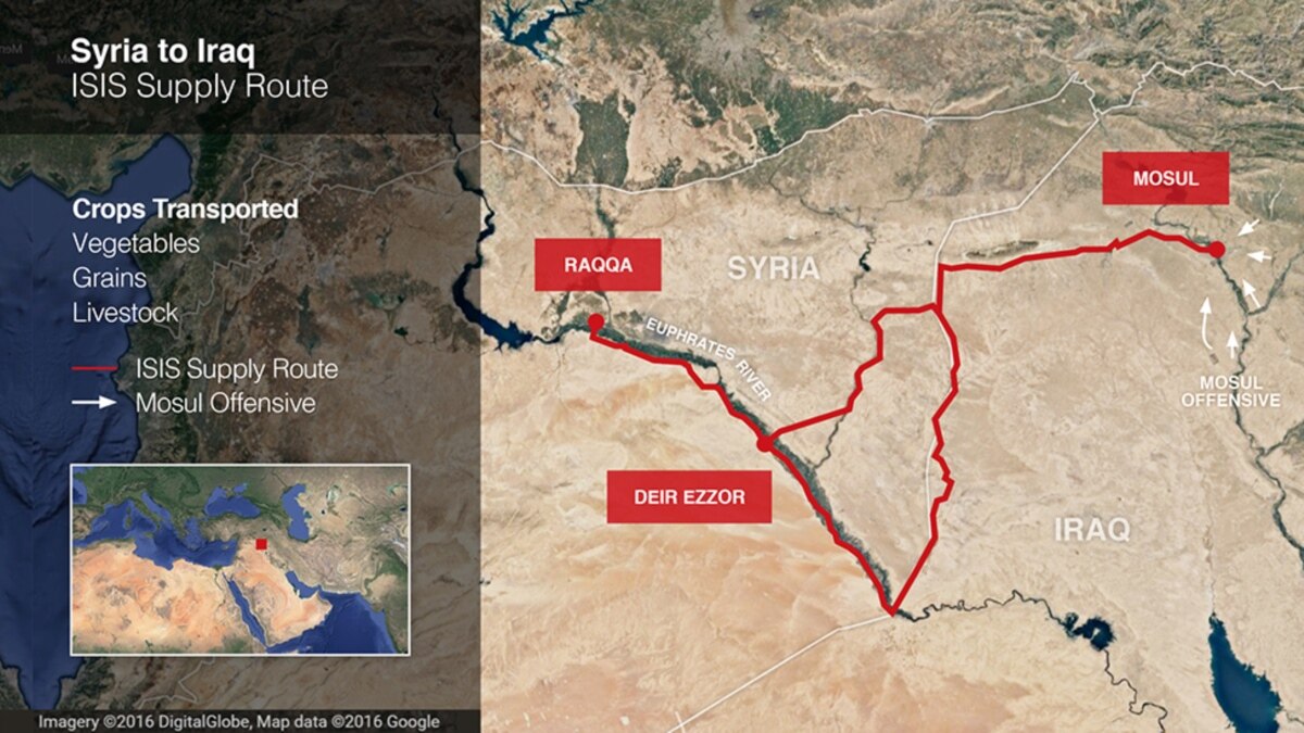 In Mosul Siege, IS Relies on Syrian Resupply Routes