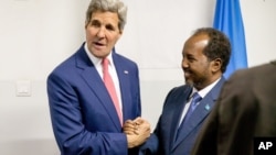 Джон Керри с президентом Сомали Хассаном Шейхом Мохамудом