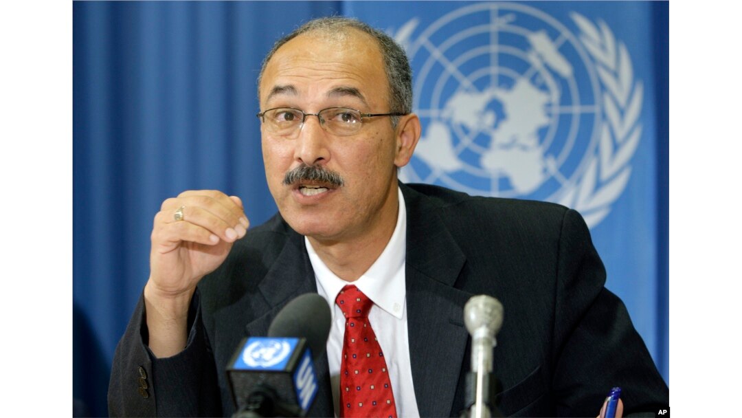 FILE - Egyptian Mahmoud Elkhafif, UNCTAD, Officer-in-charge of the Assistance to the Palestinian People, Geneva, Switzerland.