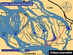 Map of Don Sahong Hydropwer Dam