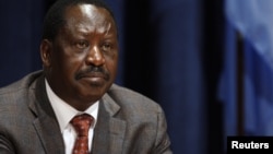 Kenya's Prime Minister Raila Odinga at the U.N. headquarters in New York, September 24, 2011. 