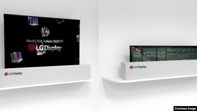 LG Display's 64 inch prototype is powered by the same OLED technology used in TVs. (LG)