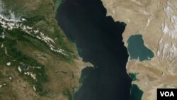 Caspian Sea satellite