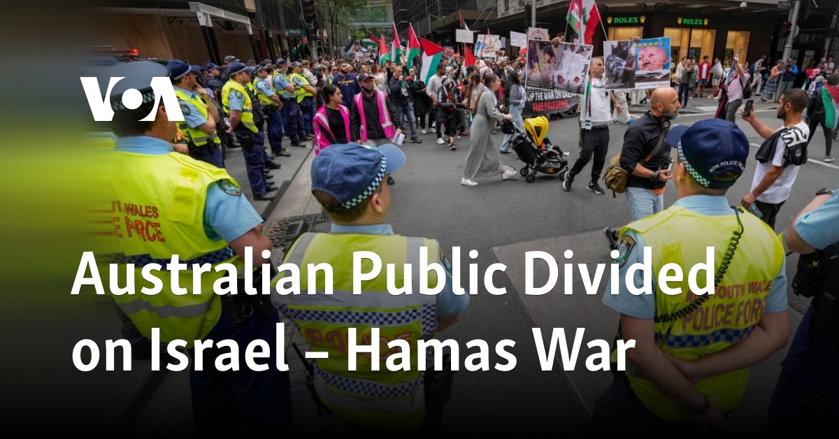 Australian Public Divided on Israel – Hamas War