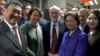 Christine Lee (center, right) is seen with then-Labour Party leader Jeremy Corbyn (center) and Labour MP Catherine West (center, left) in this photo posted to the British Chinese Project Facebook page on Feb. 12, 2016. According to the page's "about" sec