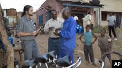Seen here working with bike mechanics in rural Africa, F.K. Day has given away over 70,000 bikes so far in Zambia and other Sub-Saharan African countries.
.
