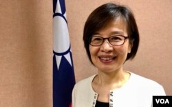 台湾陆委会港澳蒙藏处处长杜嘉芬。（美国之音汤惠芸拍摄）