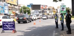 Suasana di jalanan Phnom Penh, Kamboja, 1 Mei 2020. (Foto: dok)