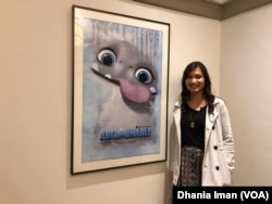 Yorie Kumalasari kini tengah mengerjakan efek untuk film "Abominable" (dok: VOA)