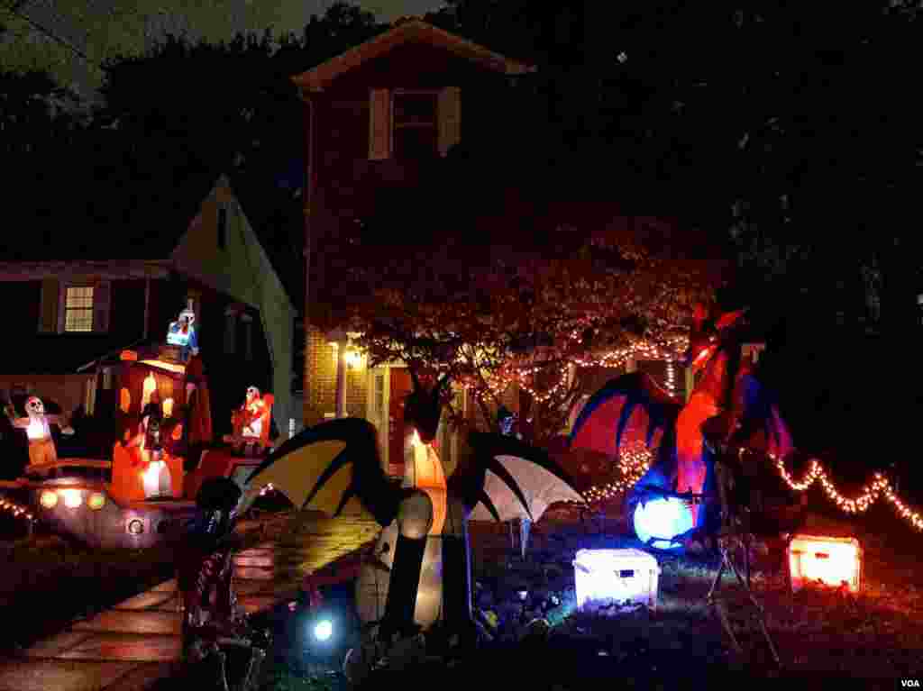 Decoraciones de Halloween en Washington D.C. Foto: Iacopo Luzi