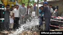 (FILE) USAID-funded water pump inauguration in Islamabad in July, 2012.