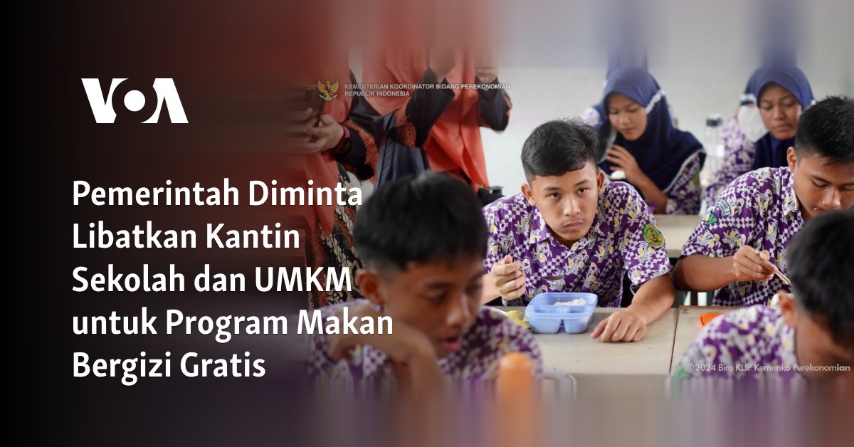 Pemerintah Diminta Libatkan Kantin Sekolah dan UMKM untuk Program Makan Bergizi Gratis